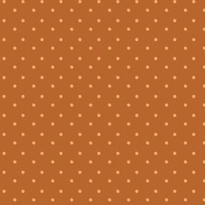 Dots - Terracotta & Saffron, Small Scale