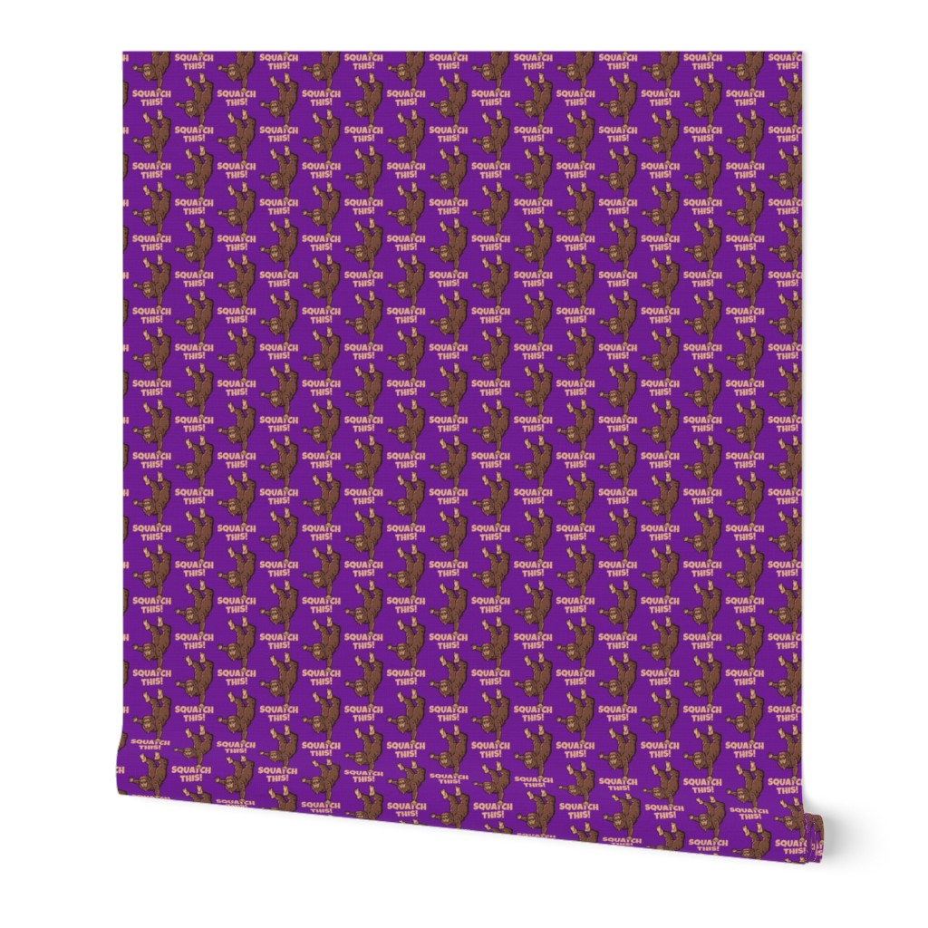 Handstand Bigfoot on Purple - Small