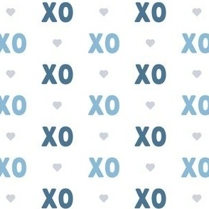 XOXO in Blue - Valentine's Day