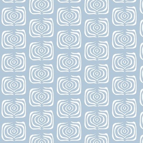 Swirls and Twirls in beach house blue and white
