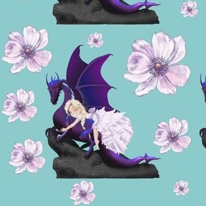 A princess & her purple dragon (Large)-2