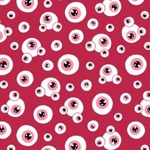 (small) Eyes red background