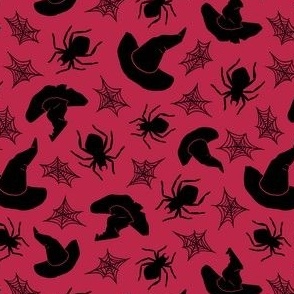 (small) Witch's attic red background