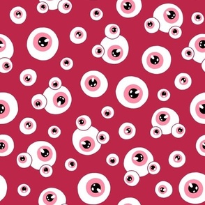 (large) Eyes red background