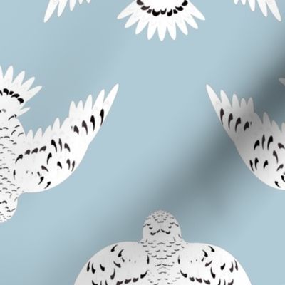 Geometric Snowy Owl
