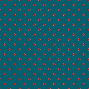 Berries on Teal small