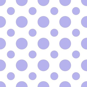 (large) Lilac dots on a white background - "Frogs" coordinate