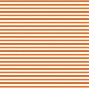 Horizontal Stripes - Sunset (Orange and White), Small Scale