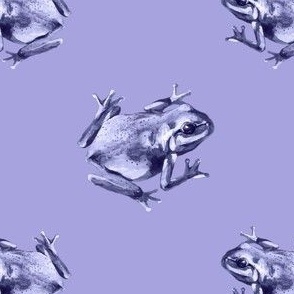 (small) Frogs on a lilac background