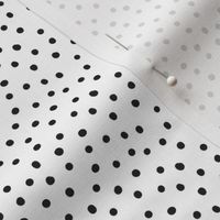 Black dots on white mini 1/8 inch