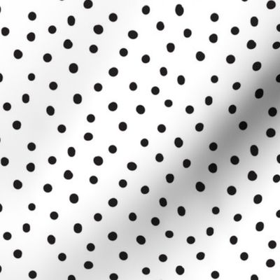 Black dots on white 1/4 inch