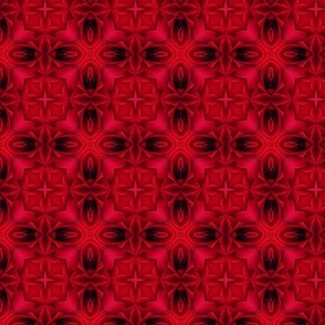 Red and Black Arabesque Pattern 