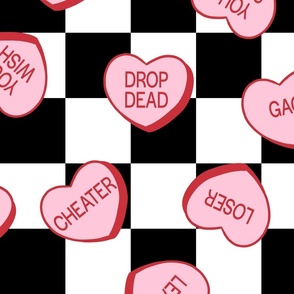 Anti Valentine's Day Conversation Hearts - XL Scale