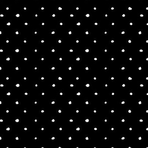 retro dots - black