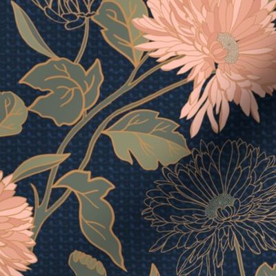 Mum’s Chrysanthemum /midnight blue/bloom/garden/floral