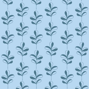 Afternoon Tea - Blue Leaf Pattern
