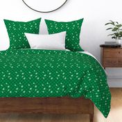 Messy shamrock - lucky st Paddies checkerboard design irish gingham plaid clover leaf pastel vintage pine green ivory