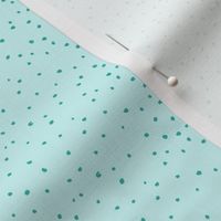 Micro Dots // Teal on Mint