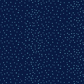 Micro Dots // Turquoise on Navy