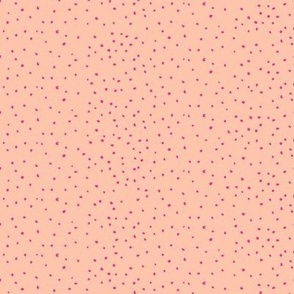 Micro Dots // Hot pink on Peachy