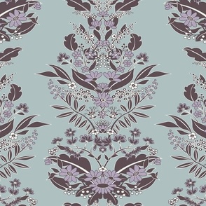 Damask Dusty Blue