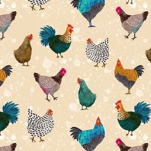 Funky Chickens on Cream