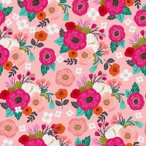 Sweary flower coordinate-Pink 