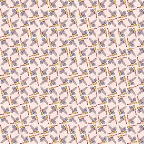 American Kestrel geometric repeating pattern. Original artwork by Jessica Duke of How Do You Duke
