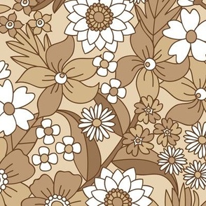 Groovy Floral (Neutral Browns)