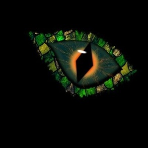 Green Dragon Orange Eye 9x9 FQ