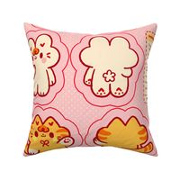 Cut N Sew Tobi & Tansy Doll Kit | Cute kawaii bunny and kitty cat doll pillows for kids and teens