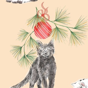 favorite things meowy christmas cats natural large scale