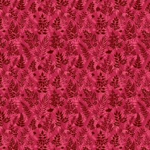 Falling Foliage in Shades of Viva Magenta (small scale) 