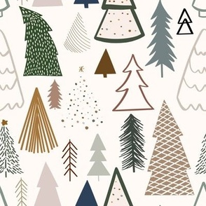 Boho Christmas Trees