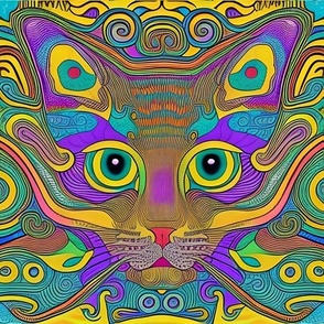 Psychedelic Cat