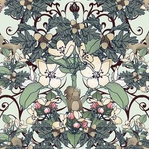 Modern Arts and Crafts - Ode to William Morris - the Acorn Thief - color 3