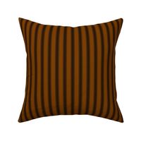 Arrow Ticking Stripe - Black Chocolate Brown