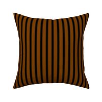 Dash Ticking Stripe - Black Chocolate Brown