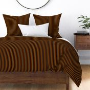 Dash Ticking Stripe - Black Chocolate Brown