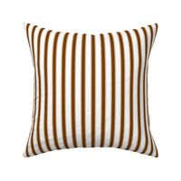 Dash Ticking Stripe - Chocolate Brown