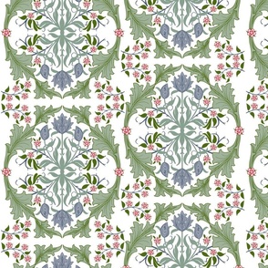 William Morris Tulip Damask Design