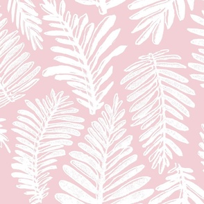 leaves in  fashion house pink and white