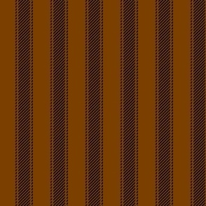 Streak Ticking Stripe - Black Chocolate Brown