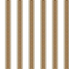 Wave Ticking Stripe - Chocolate Brown