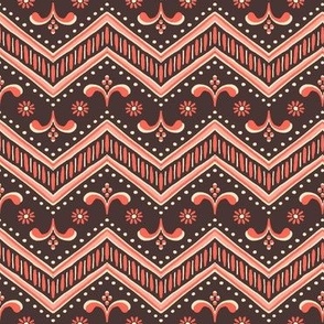 Sprouting Chevron - Brown