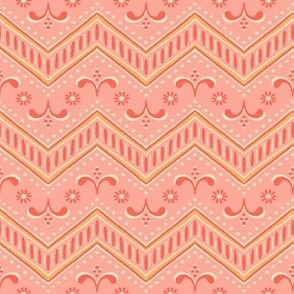 Sprouting Chevron - Pink