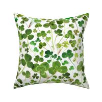 Green Shamrocks and Clovers (large scale) 
