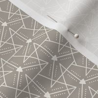 This Way and That Geometric Taupe Ivory Small Scale