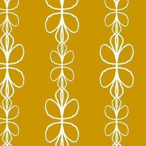  Flower Stripes in Mustard, 25