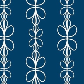  Flower Stripes in Indigo, 25